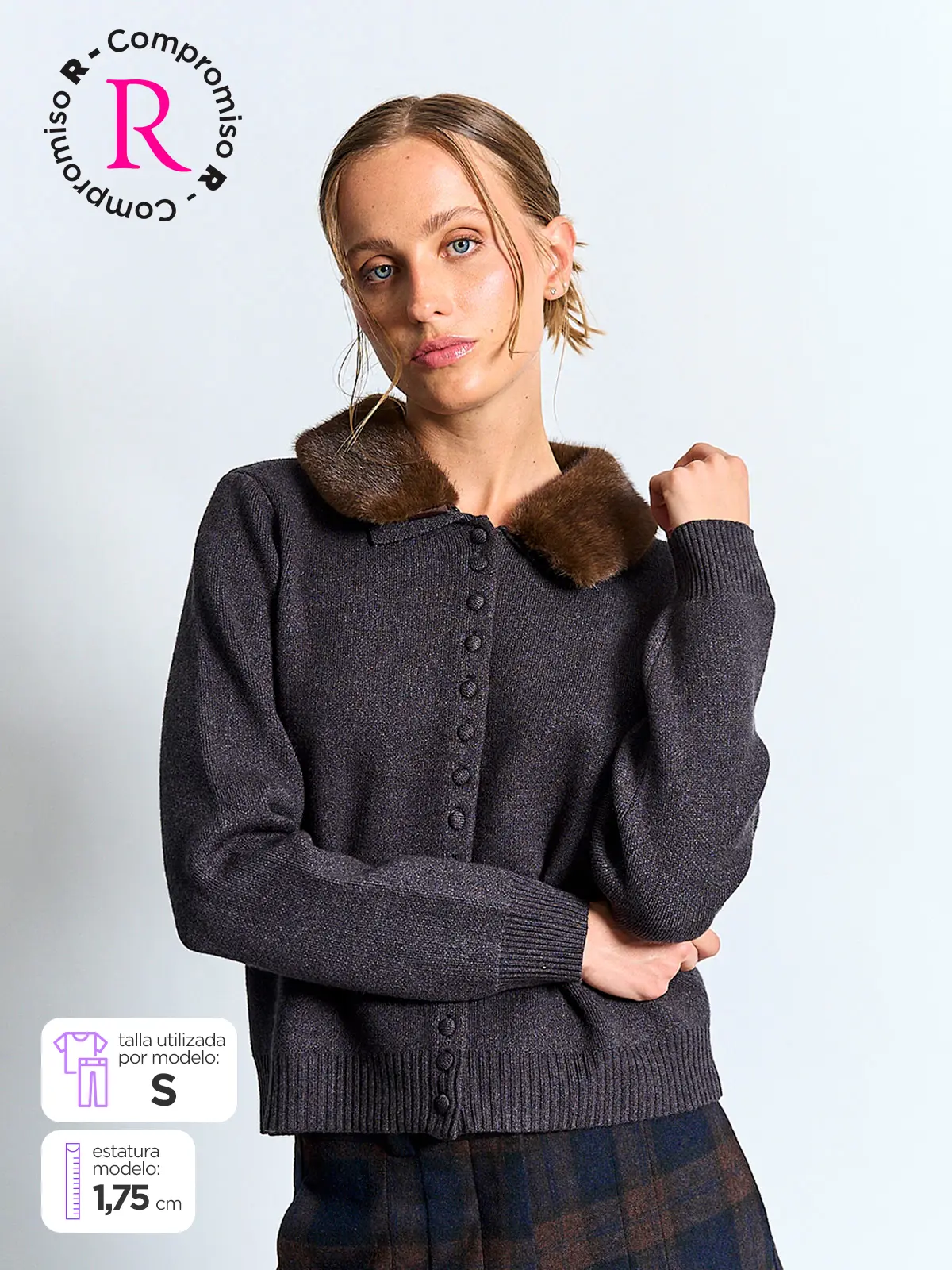 CARDIGAN MUJER MARQUIS PELOS - 1