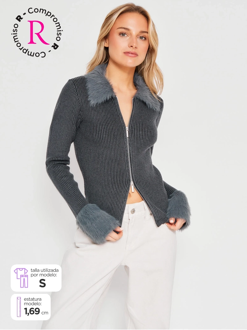 SWEATER MUJER INDEX CUELLO PELOS MANGA LARGA - 1