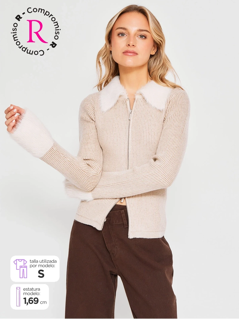 SWEATER MUJER INDEX CUELLO PELOS MANGA LARGA