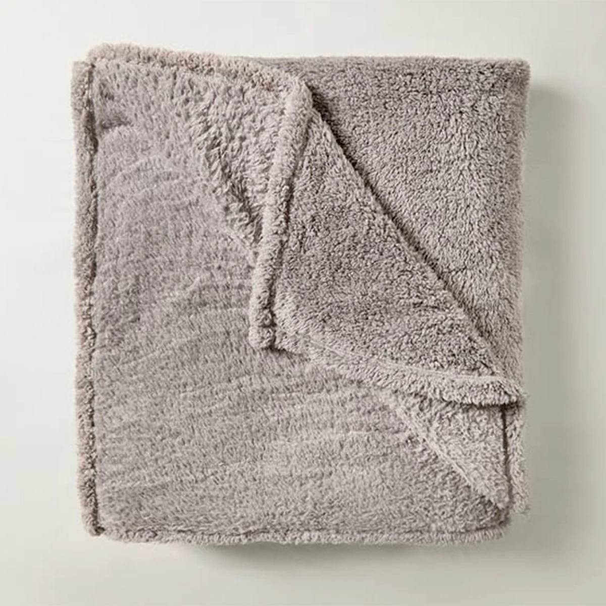 FRAZADA RIPLEY HOME PELUDA SHERPA KING GRIS - 2