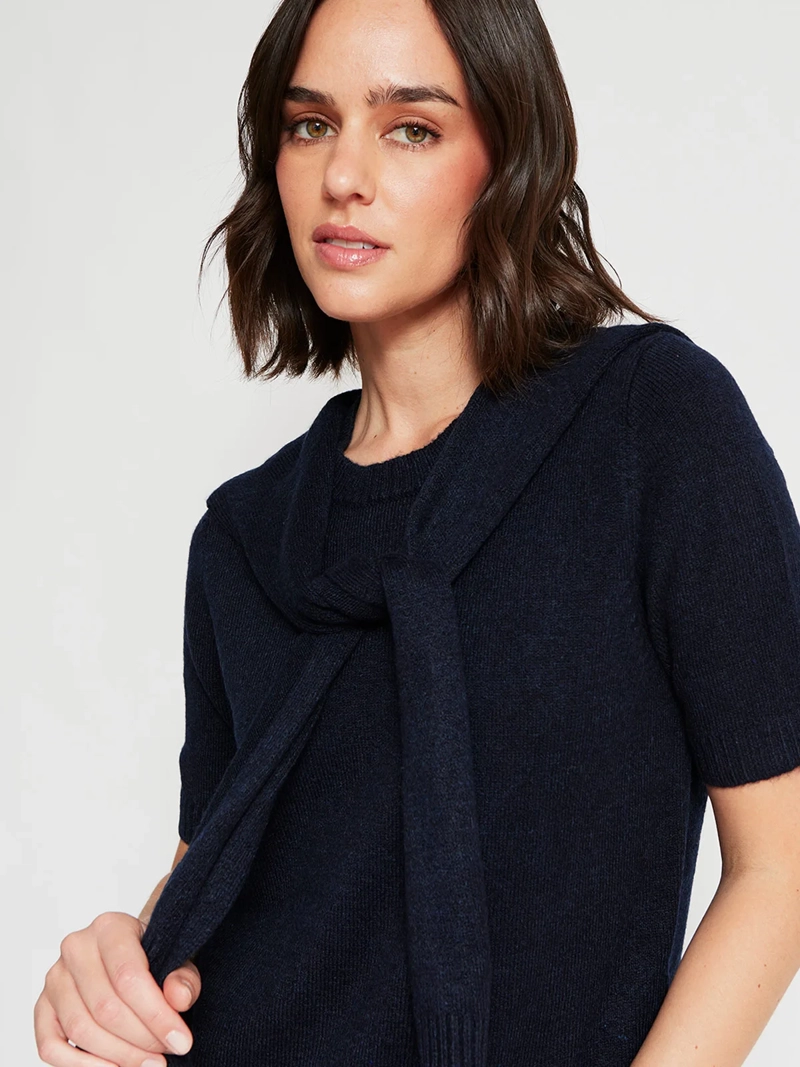 SWEATER MUJER MARQUIS MANGA CORTA LAZO - 3