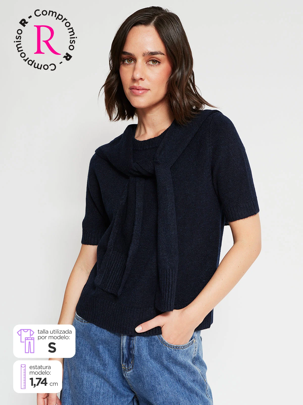 MARQUIS SWEATER MUJER MARQUIS MANGA CORTA LAZO