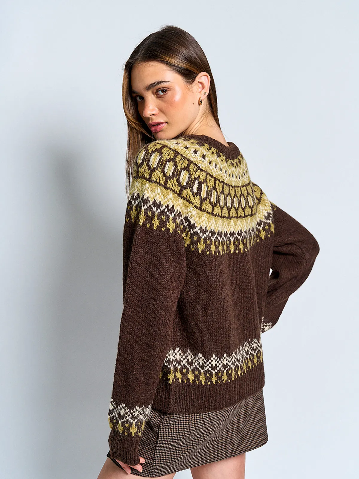 SWEATER MUJER INDEX MANGA LARGA DISEÑO - 3