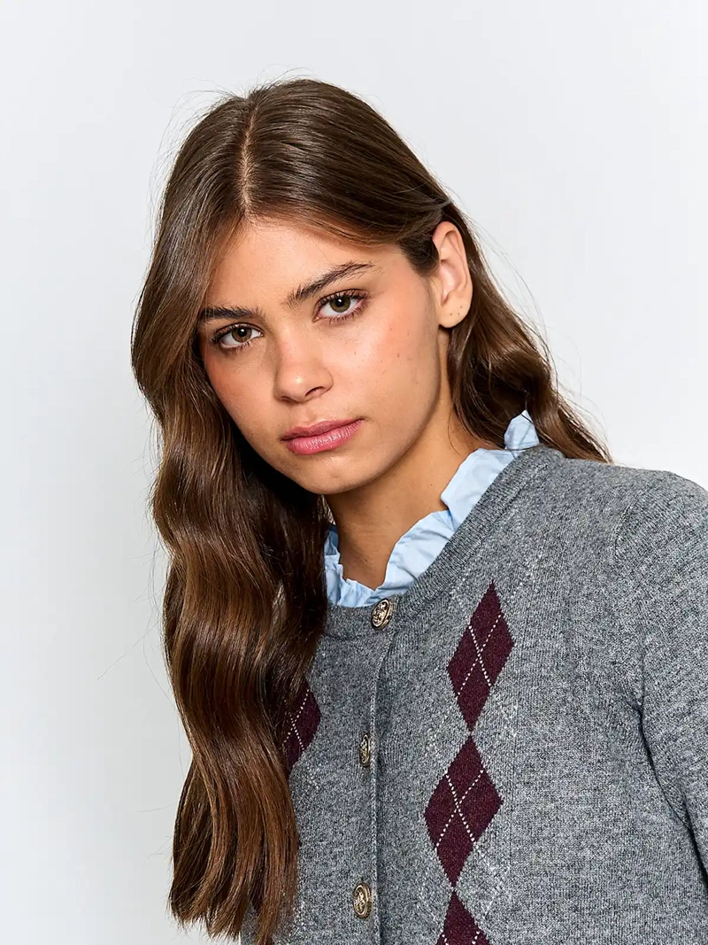 CARDIGAN MUJER CACHAREL LANA BOTONES - 3