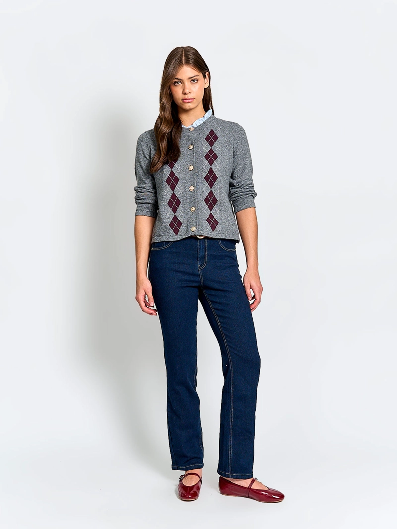 CARDIGAN MUJER CACHAREL LANA BOTONES - 4