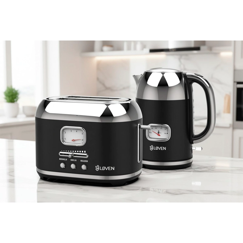 HERVIDOR LOVEN 1.7LT RETRO + TOSTADOR - 5