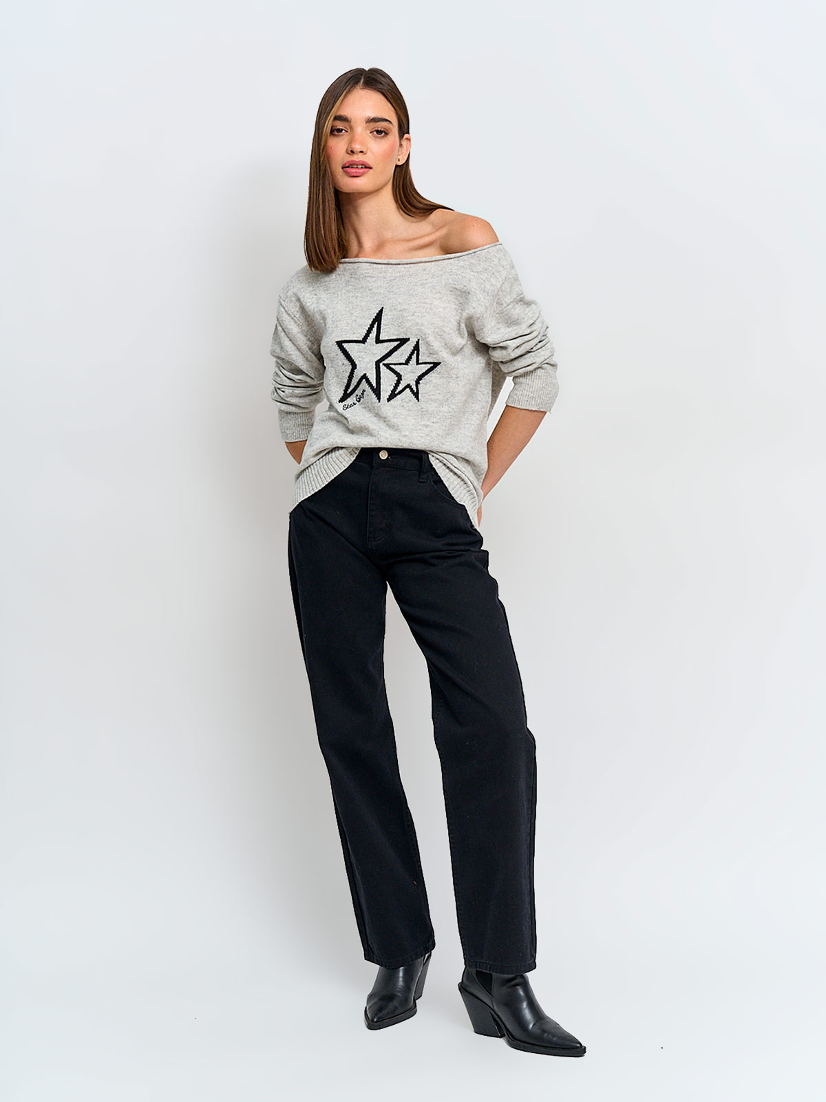 SWEATER MUJER INDEX MANGA LARGA DISEÑO - 4