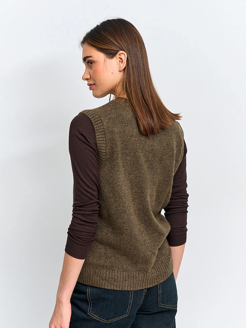SWEATER MUJER INDEX SIN MANGAS - 3