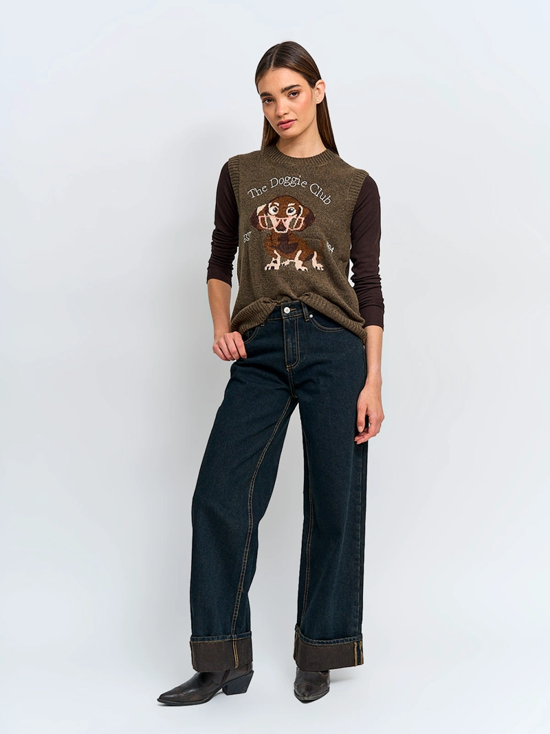 SWEATER MUJER INDEX SIN MANGAS - 5