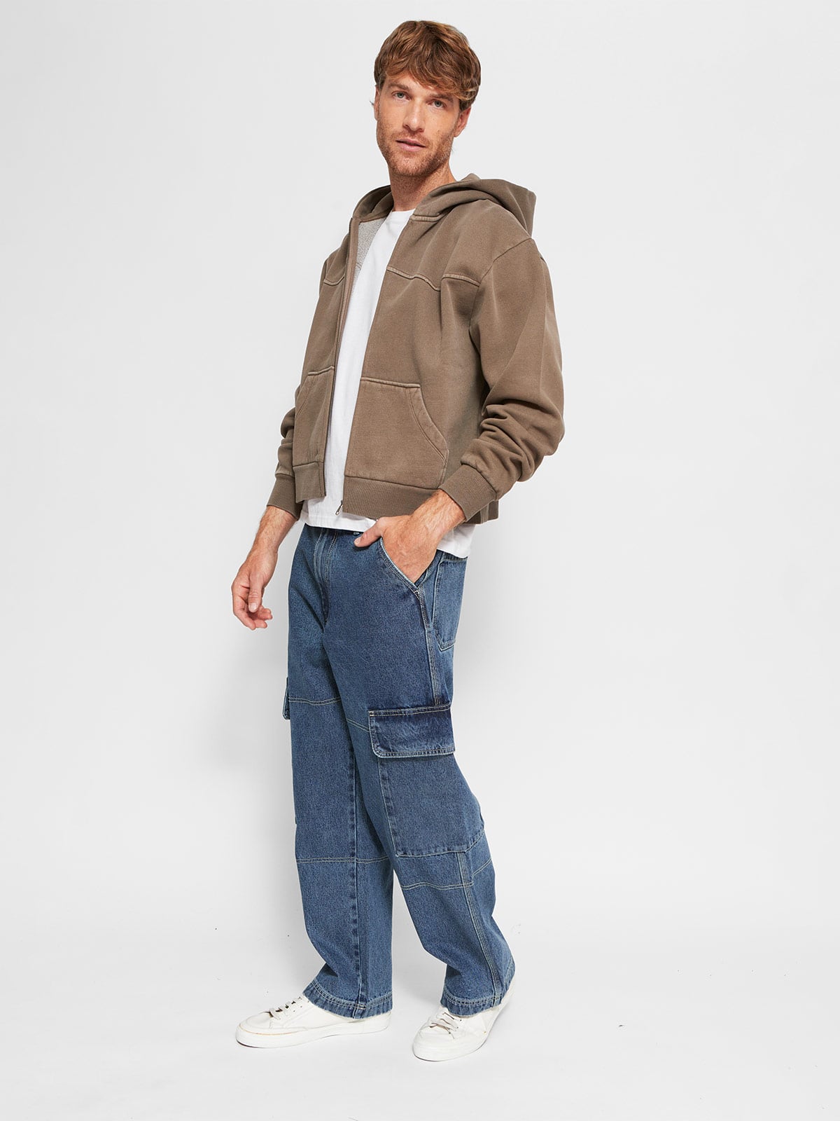 JEANS HOMBRE INDEX ALGODÓN BAGGY CARGO - 4