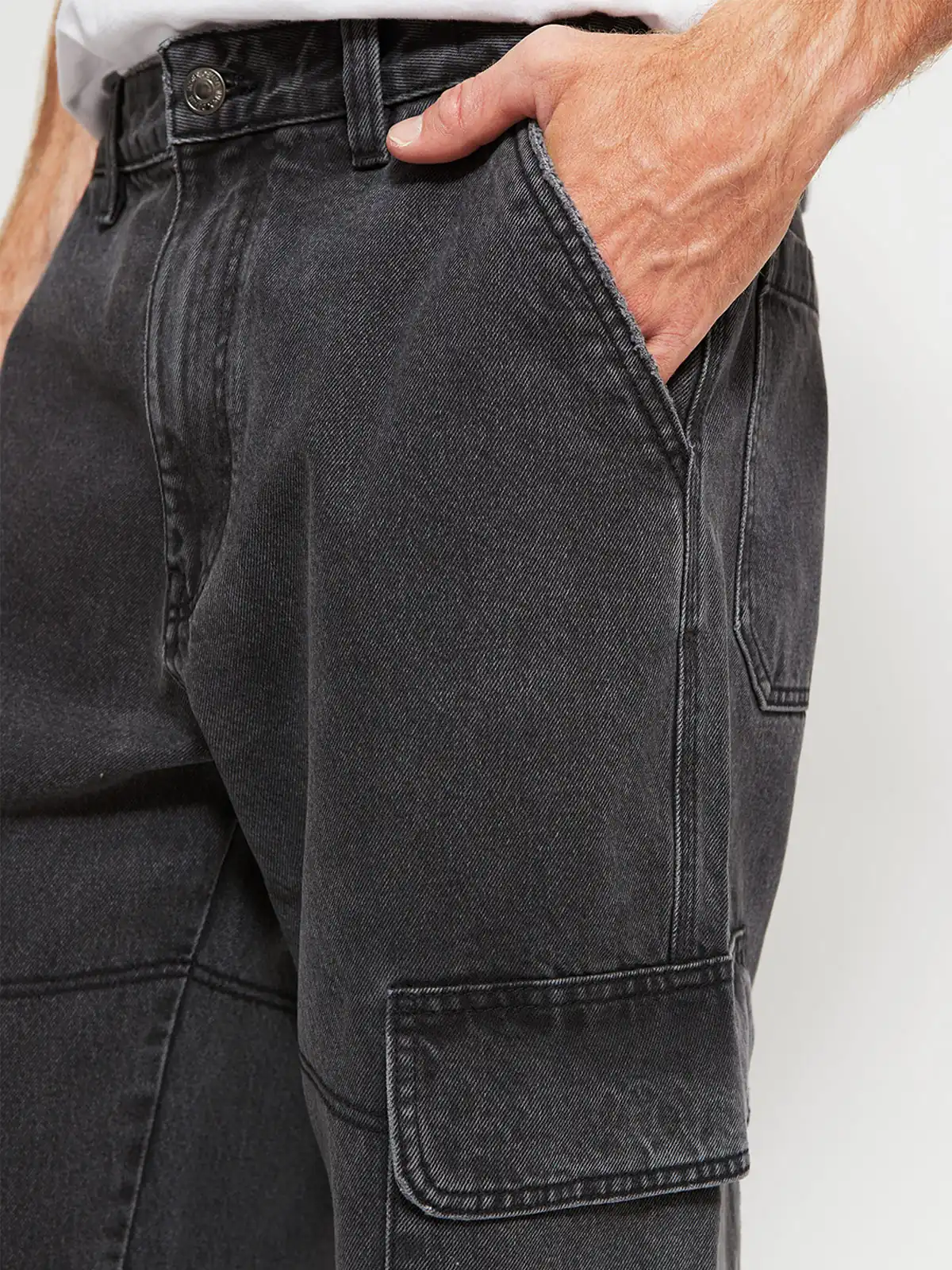 JEANS HOMBRE INDEX ALGODÓN BAGGY CARGO - 3