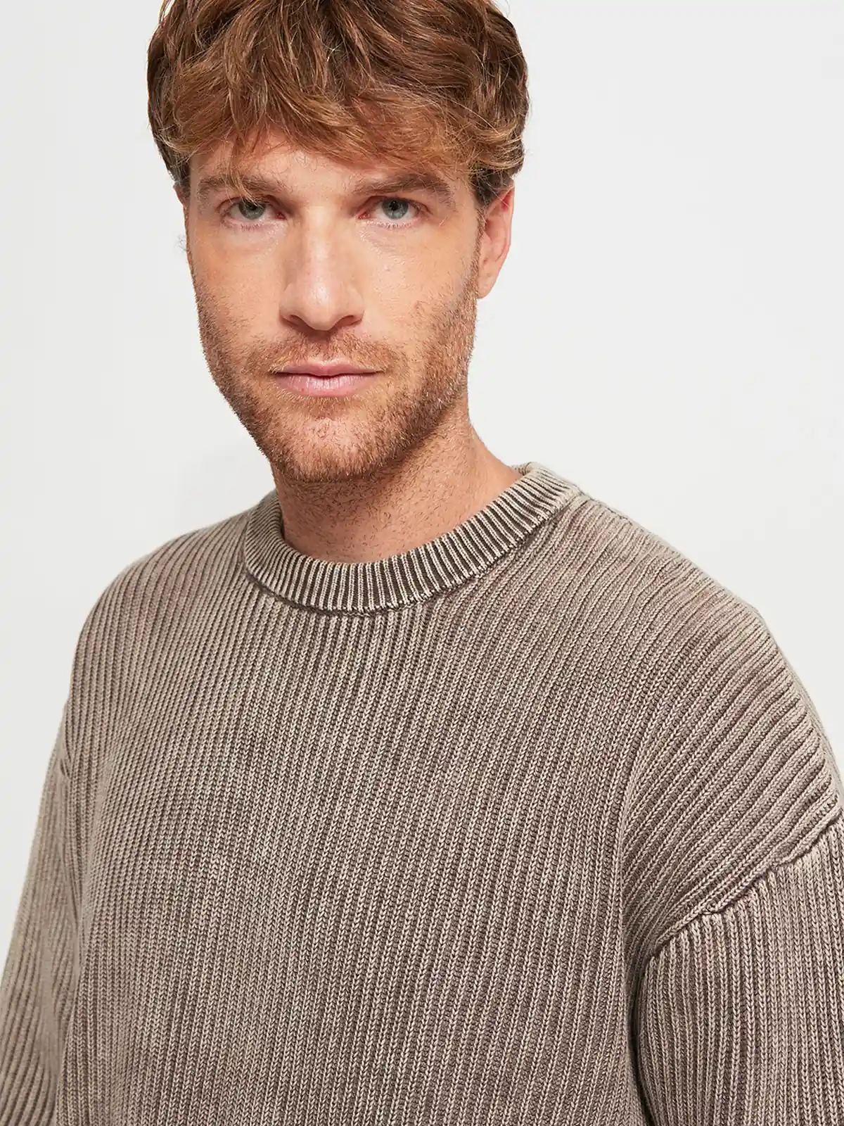 SWEATER HOMBRE INDEX ALGODÓN CUELLO REDONDO LAVADO - 3