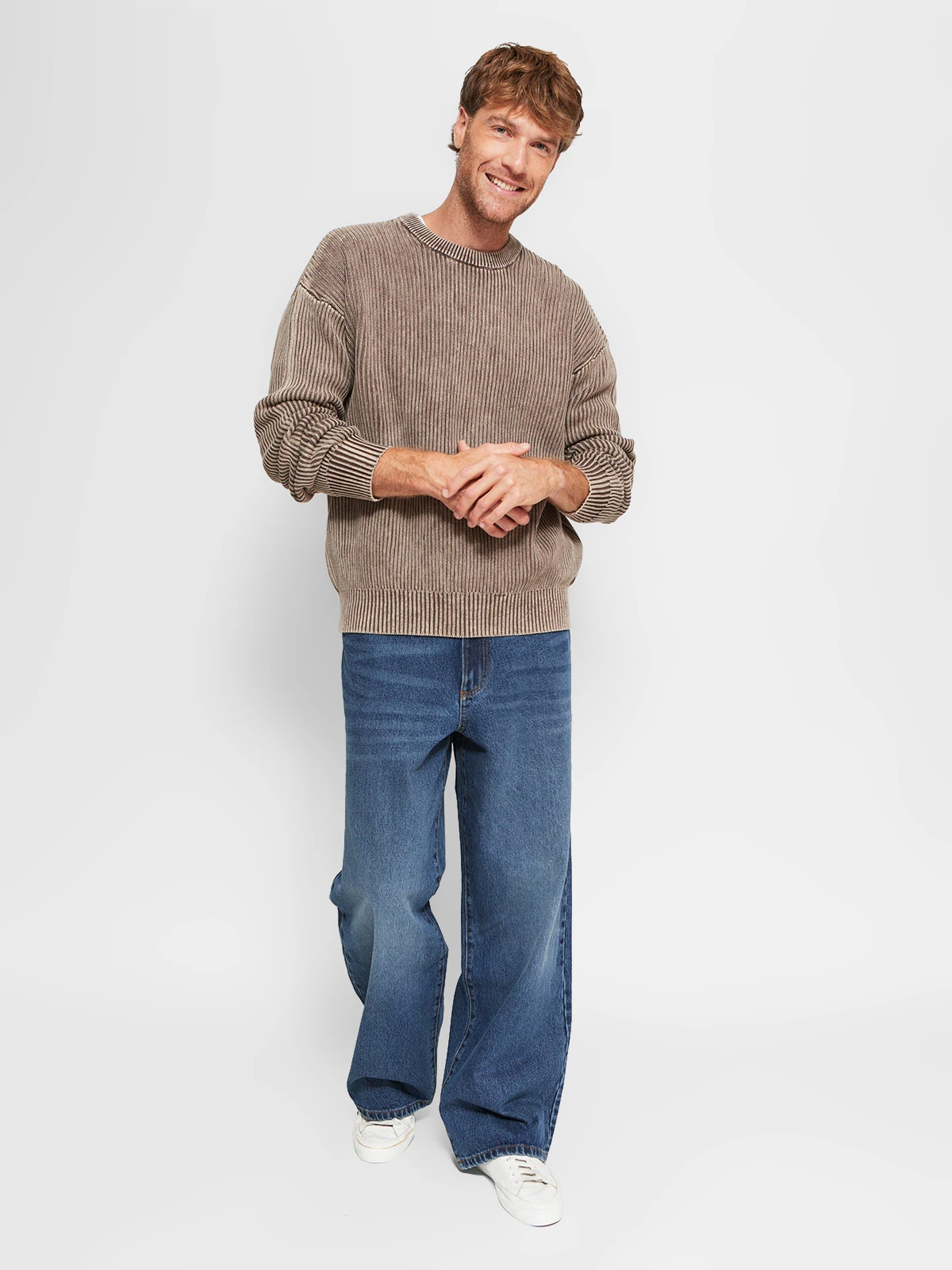 SWEATER HOMBRE INDEX ALGODÓN CUELLO REDONDO LAVADO - 4