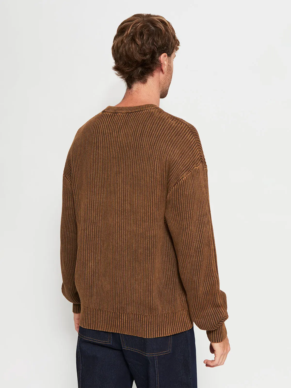 SWEATER HOMBRE INDEX ALGODÓN CUELLO REDONDO LAVADO - 2