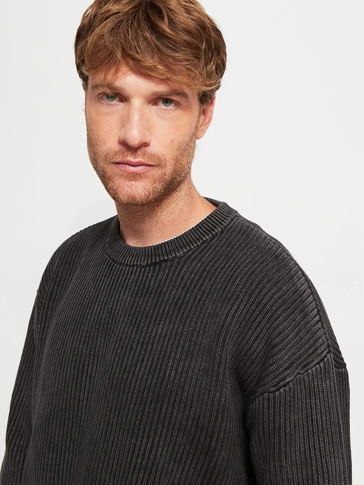 SWEATER HOMBRE INDEX ALGODÓN CUELLO REDONDO LAVADO - 3