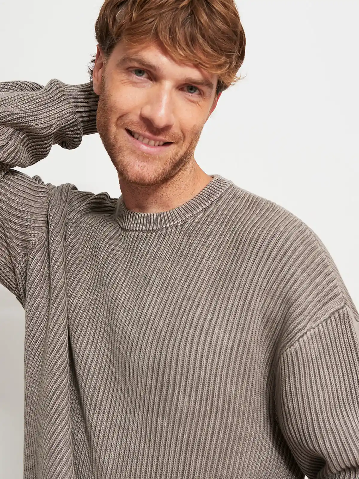SWEATER HOMBRE INDEX ALGODÓN CUELLO REDONDO LAVADO - 3