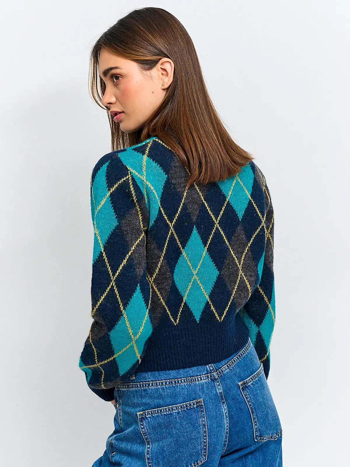 CARDIGAN MUJER INDEX ROMBOS - 2
