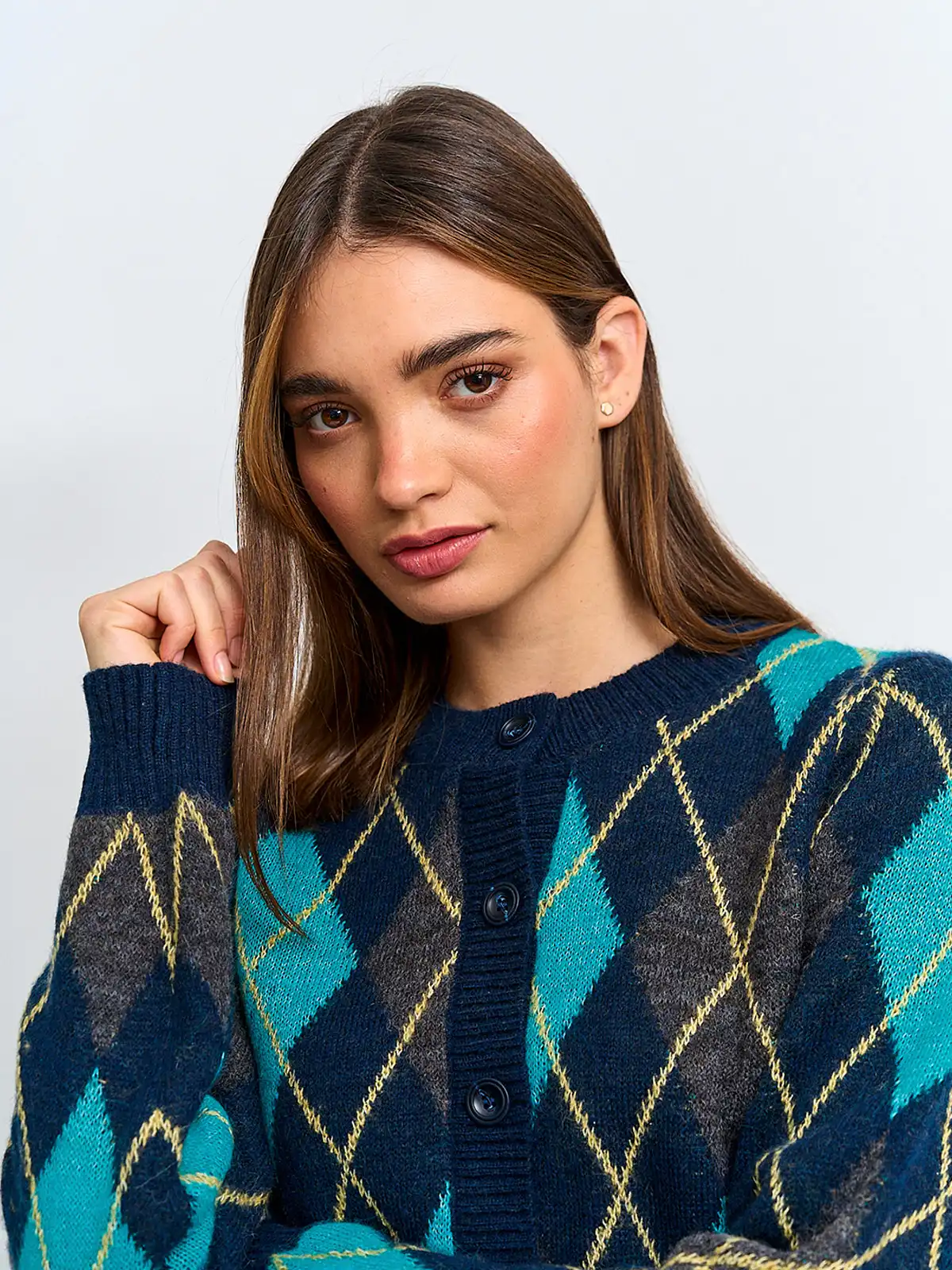 CARDIGAN MUJER INDEX ROMBOS - 3
