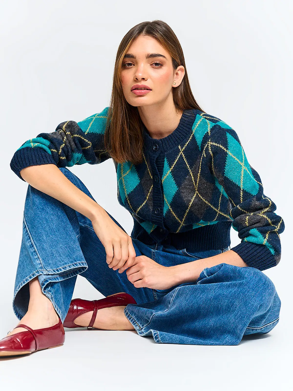 CARDIGAN MUJER INDEX ROMBOS - 4