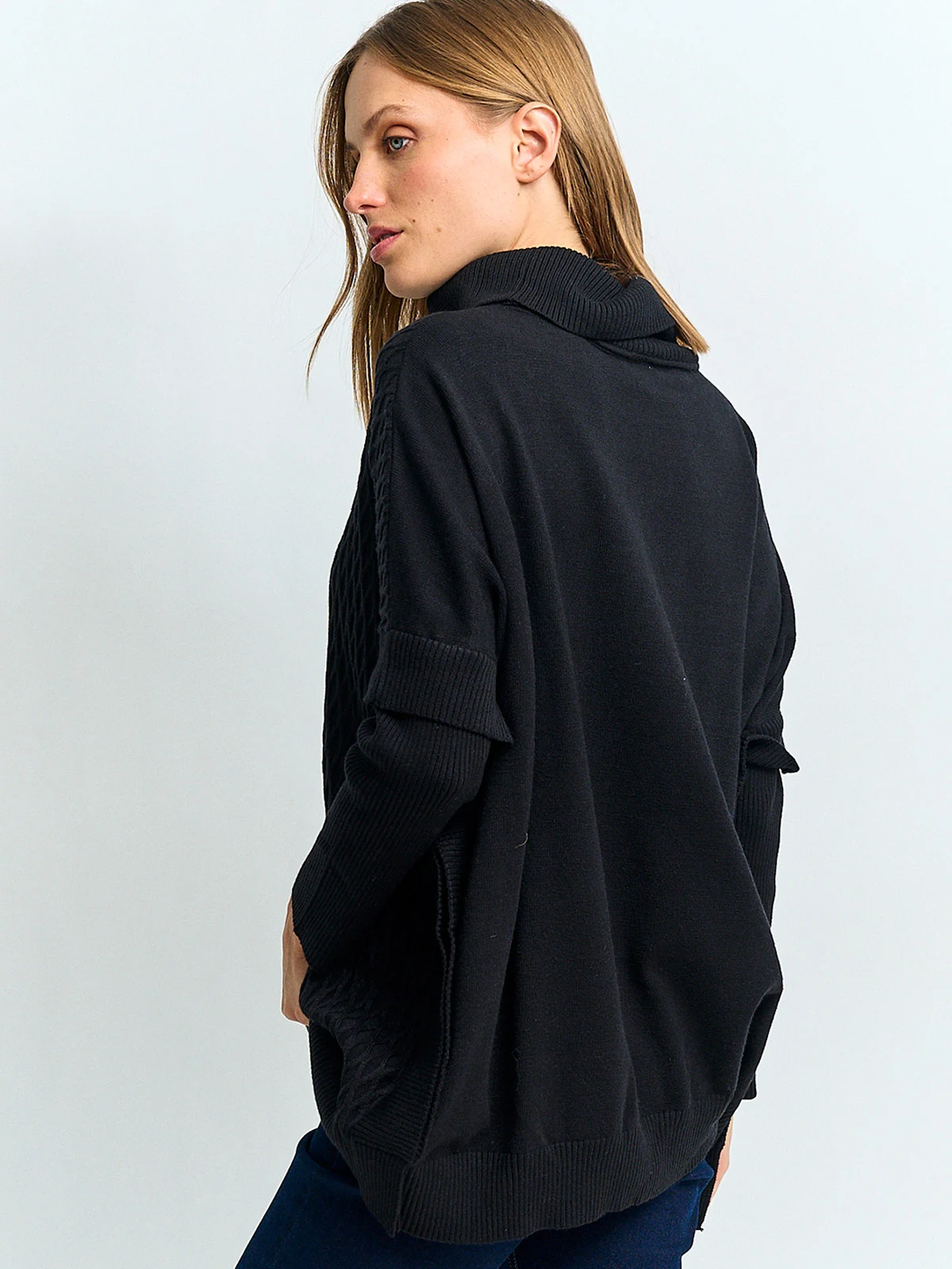 SWEATER MUJER AZIZ TIPO PONCHO - 2