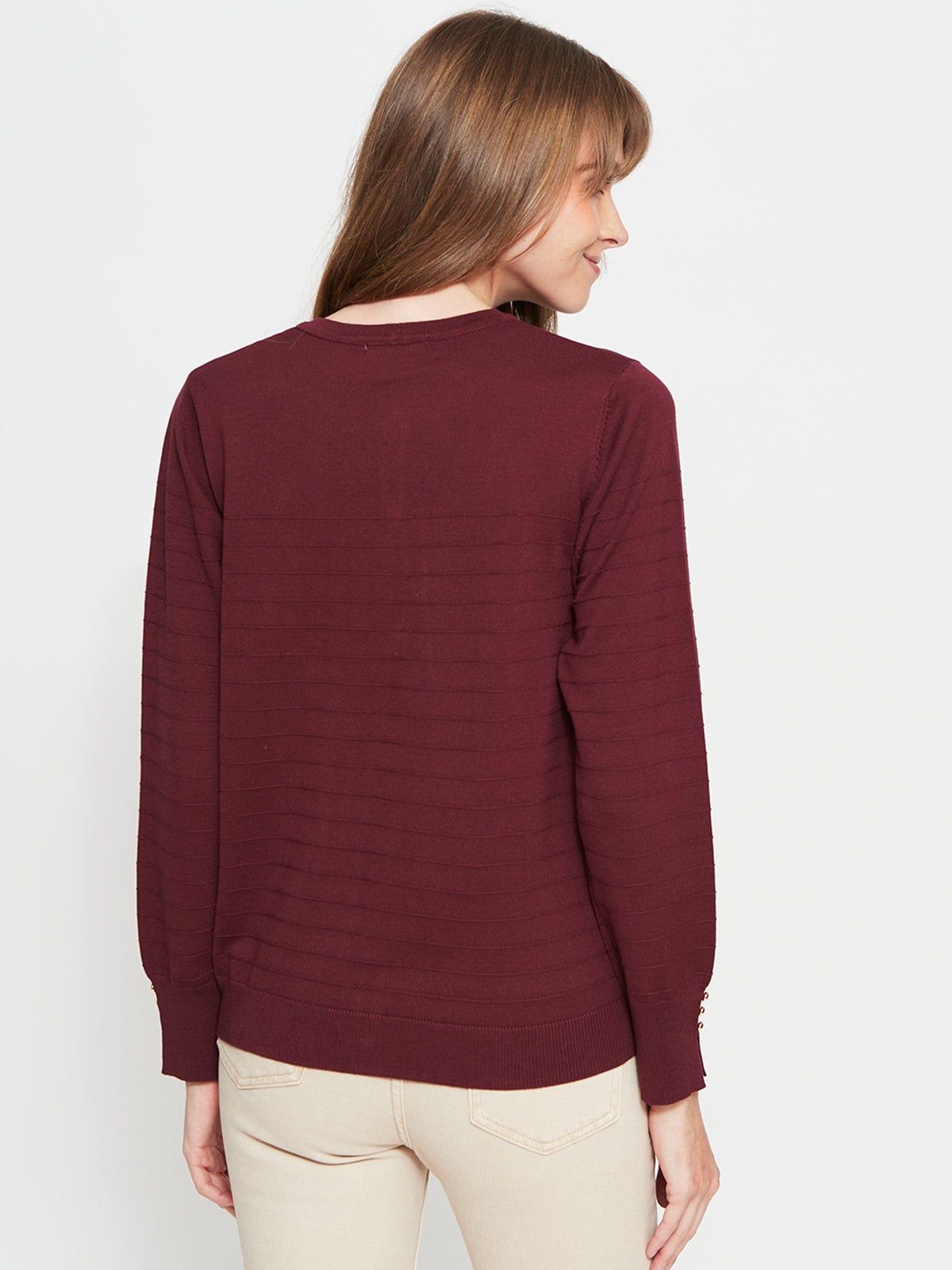 CARDIGAN MUJER CACHAREL BOTONES Y TEXTURA - 2