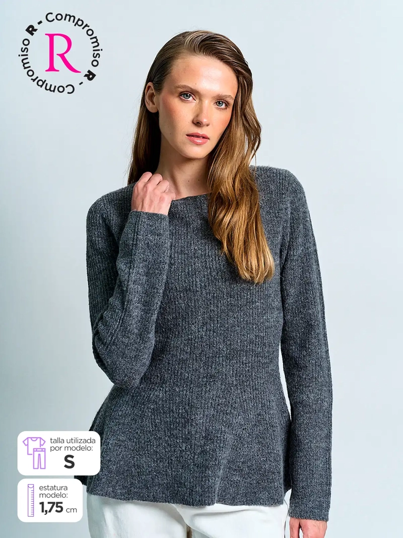 SWEATER MUJER MARQUIS PEPLUM - 2