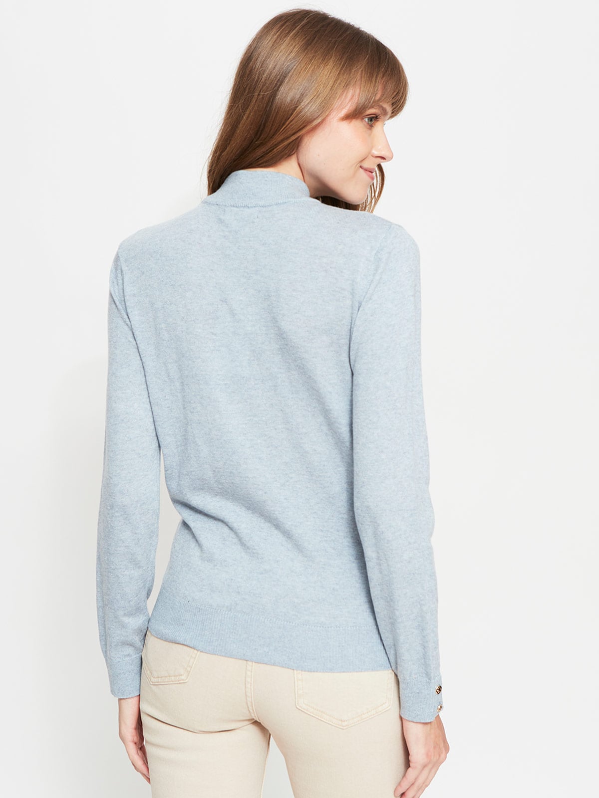 SWEATER MUJER CACHAREL LANA CUELLO ALTO MANGA LARGA - 2