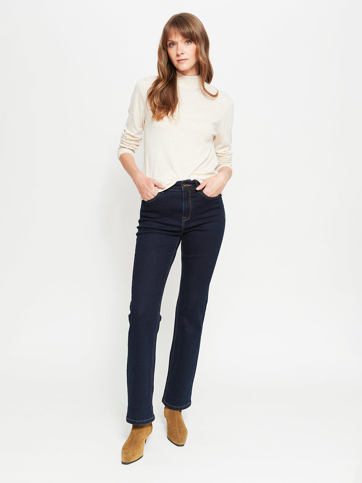 SWEATER MUJER CACHAREL LANA CUELLO ALTO MANGA LARGA - 4