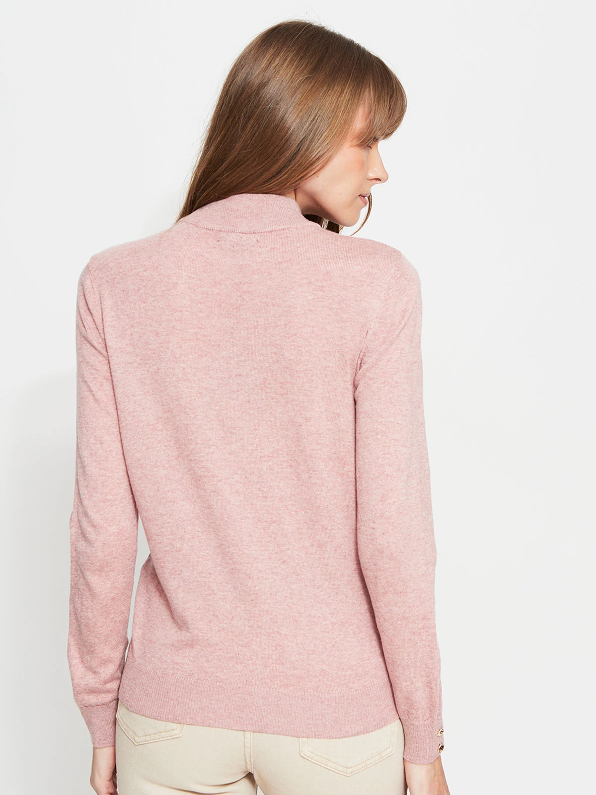SWEATER MUJER CACHAREL LANA CUELLO ALTO MANGA LARGA - 2