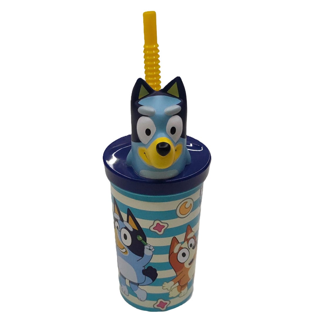 VASO BOMBILLA 3D 360ML BLUEY - 1