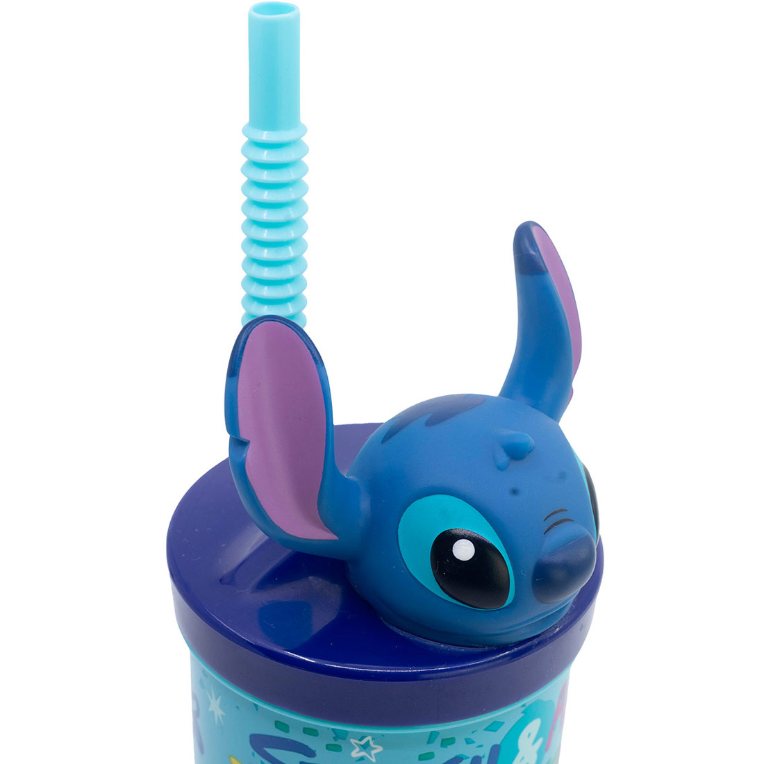 VASO BOMBILLA 3D 360ML STITCH - 3