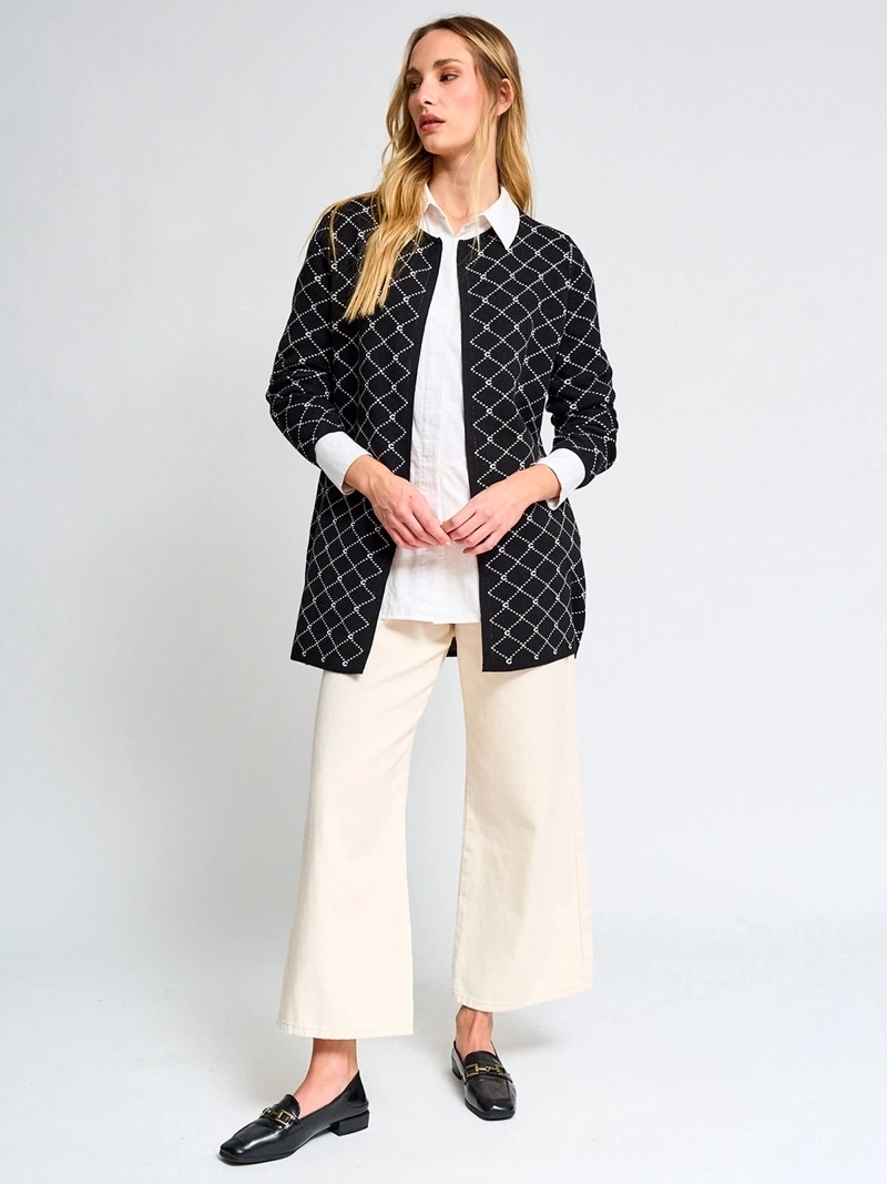 CARDIGAN MUJER CACHAREL LARGO - 4