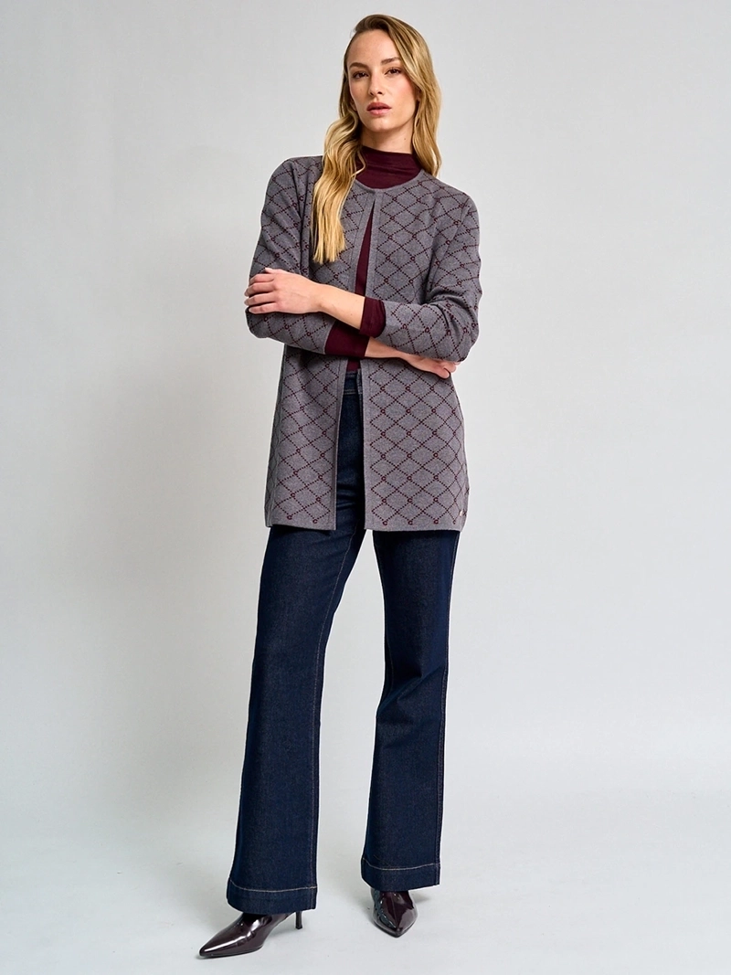 CARDIGAN MUJER CACHAREL LARGO - 4