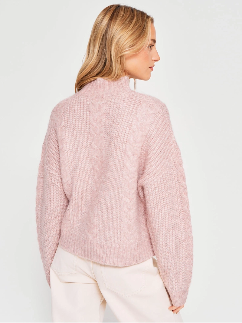 SWEATER MUJER INDEX MANGA LARGA TRENZADO - 2
