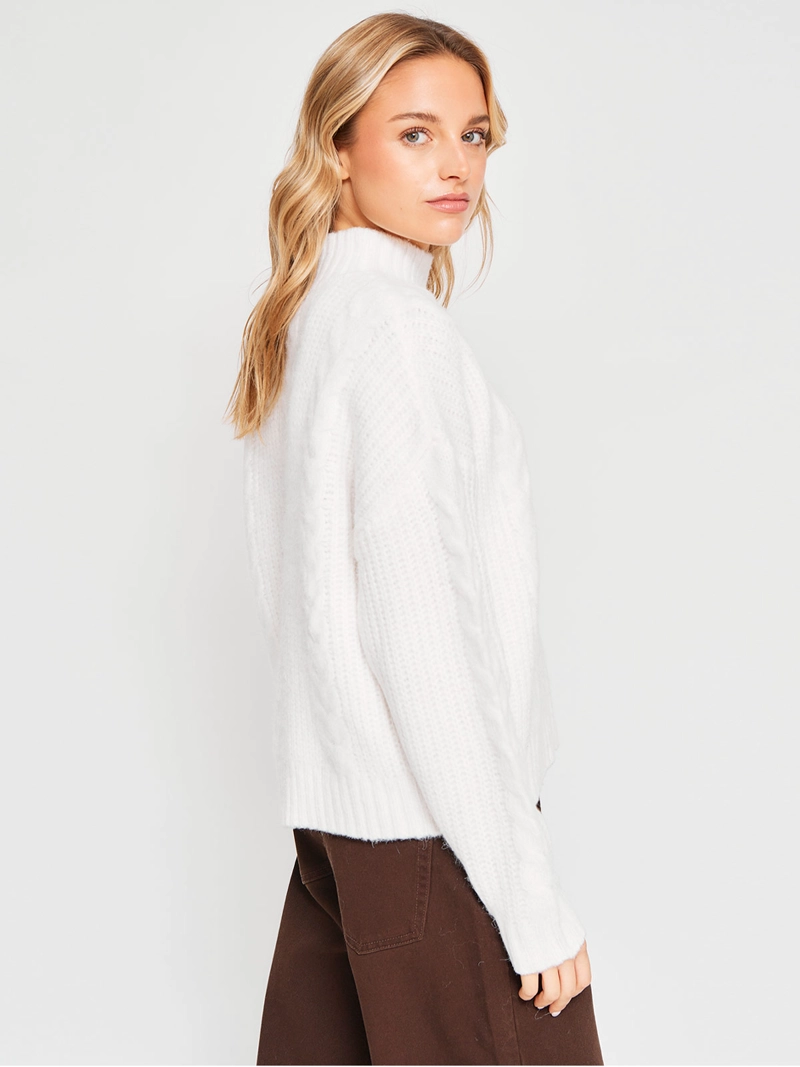 SWEATER MUJER INDEX MANGA LARGA TRENZADO - 2
