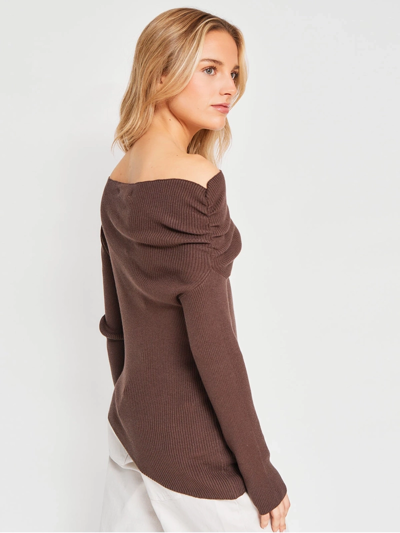 POLERA MUJER INDEX MANGA LARGA ASIMÉTRICA - 2
