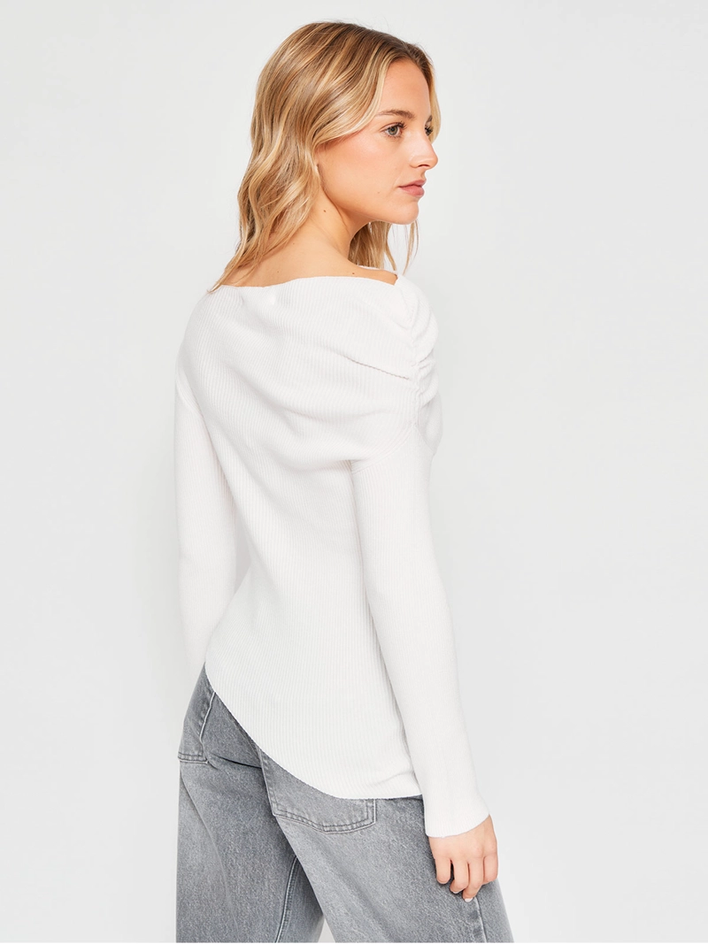 POLERA MUJER INDEX MANGA LARGA ASIMÉTRICA - 2