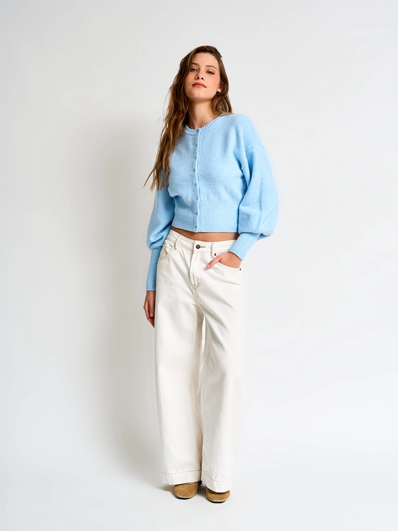 SWEATER MUJER INDEX MANGA LARGA GLOBO - 4