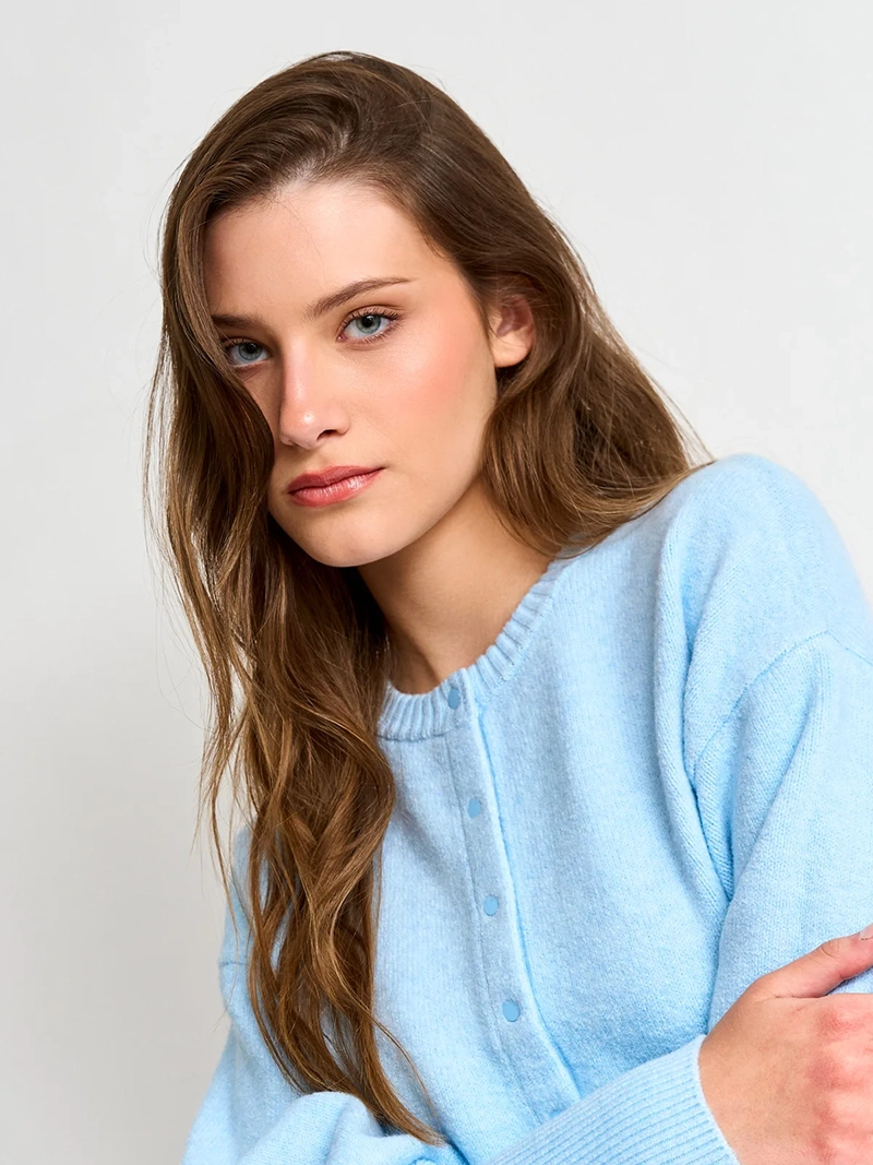 SWEATER MUJER INDEX MANGA LARGA GLOBO - 3