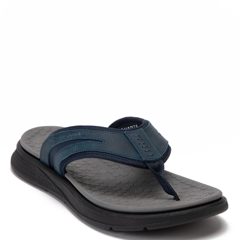 SANDALIAS HOMBRE GUANTE AZUL PAPEETE CUERO  - 3