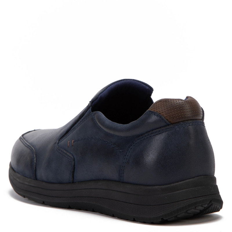 ZAPATILLAS HOMBRE GUANTE CASUALES AZUL CALCUTA CUERO  - 3