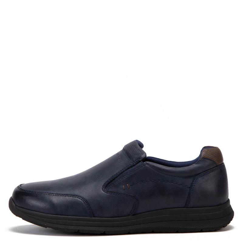ZAPATILLAS HOMBRE GUANTE CASUALES AZUL CALCUTA CUERO  - 1