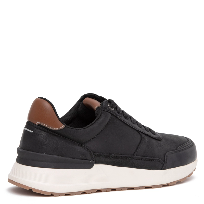 ZAPATILLAS HOMBRE GUANTE CASUALES NEGRO KIOTO CUERO  - 4