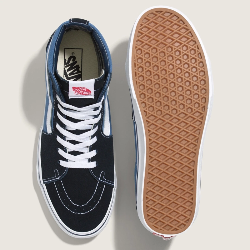 ZAPATILLAS MUJER VANS URBANAS AZUL MARINO UA SK8-HI - 4