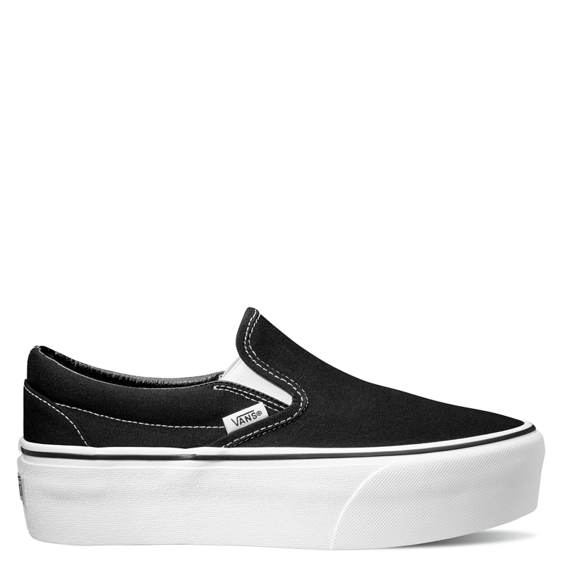 ZAPATILLAS MUJER VANS URBANAS NEGRO UA CLASSIC SLIP-ON STACKFORM