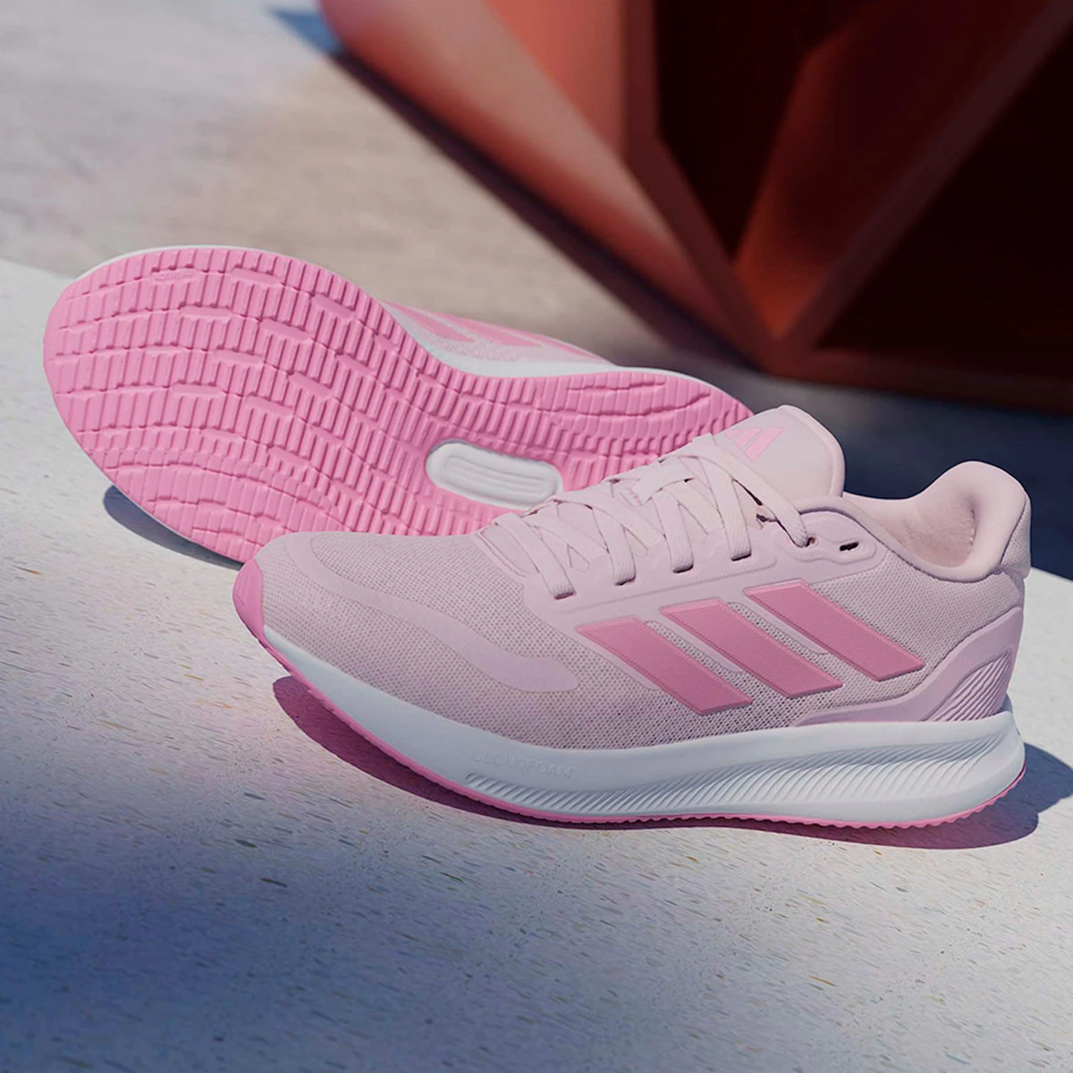 ZAPATILLAS NIÑO ADIDAS CASUALES ROSADO RUNFALCON 5 J - 10