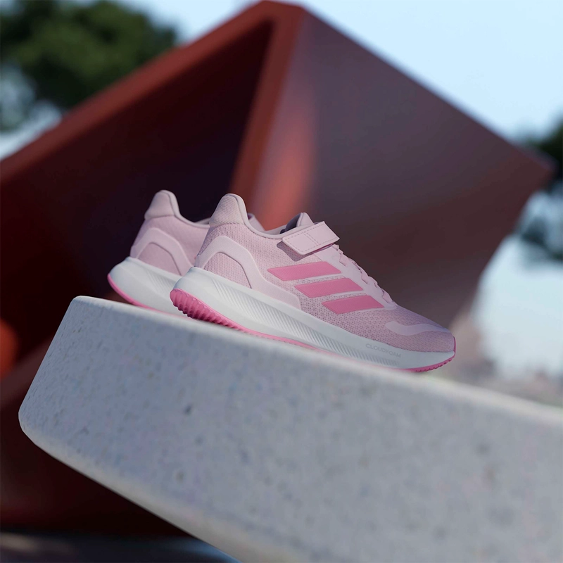 ZAPATILLAS NIÑO ADIDAS CASUALES ROSADO RUNFALCON 5 EL C - 12