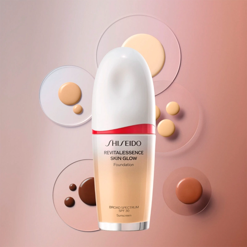 BASE DE MAQUILLAJE SHISEIDO REVITALESSENCE SKIN GLOW  SPF 30 - 6