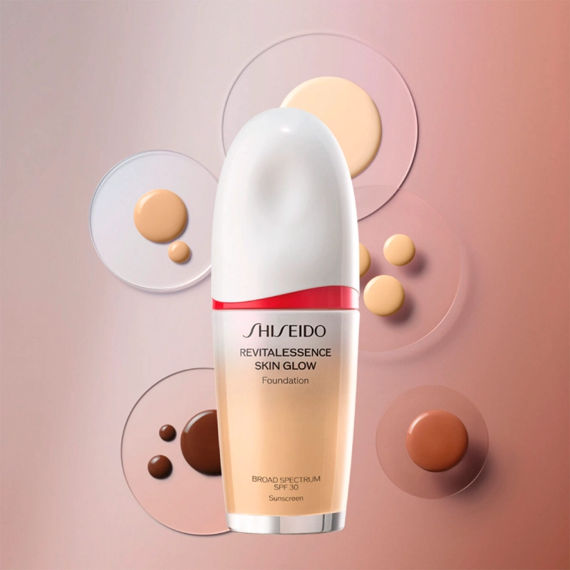 BASE DE MAQUILLAJE SHISEIDO REVITALESSENCE SKIN GLOW  SPF 30 - 6