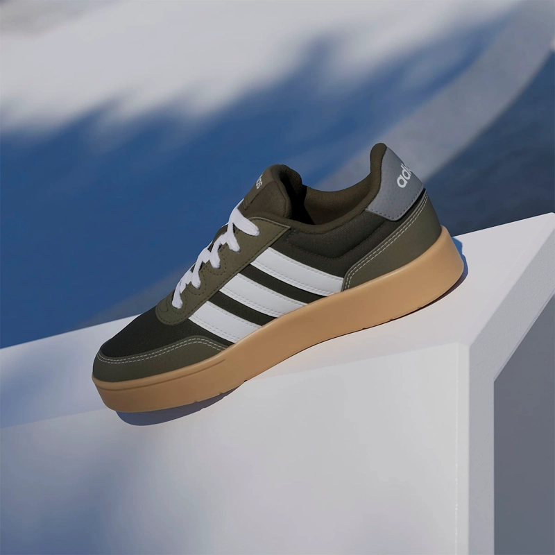 ZAPATILLAS NIÑO ADIDAS CASUALES OLIVA BREAKBASE J - 11